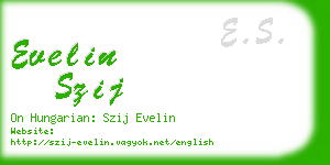 evelin szij business card